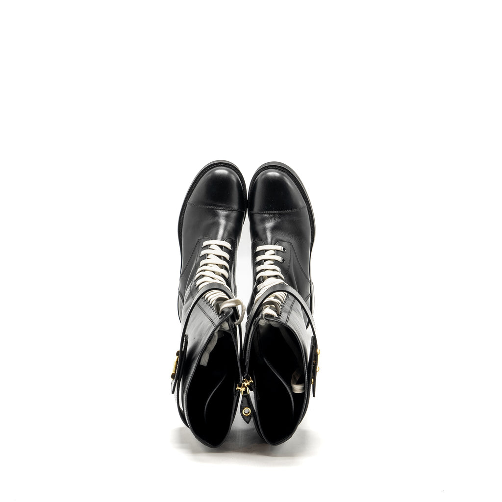 LOUIS VUITTON WONDERLAND RANGER FLAT TALL BOOTS GHW