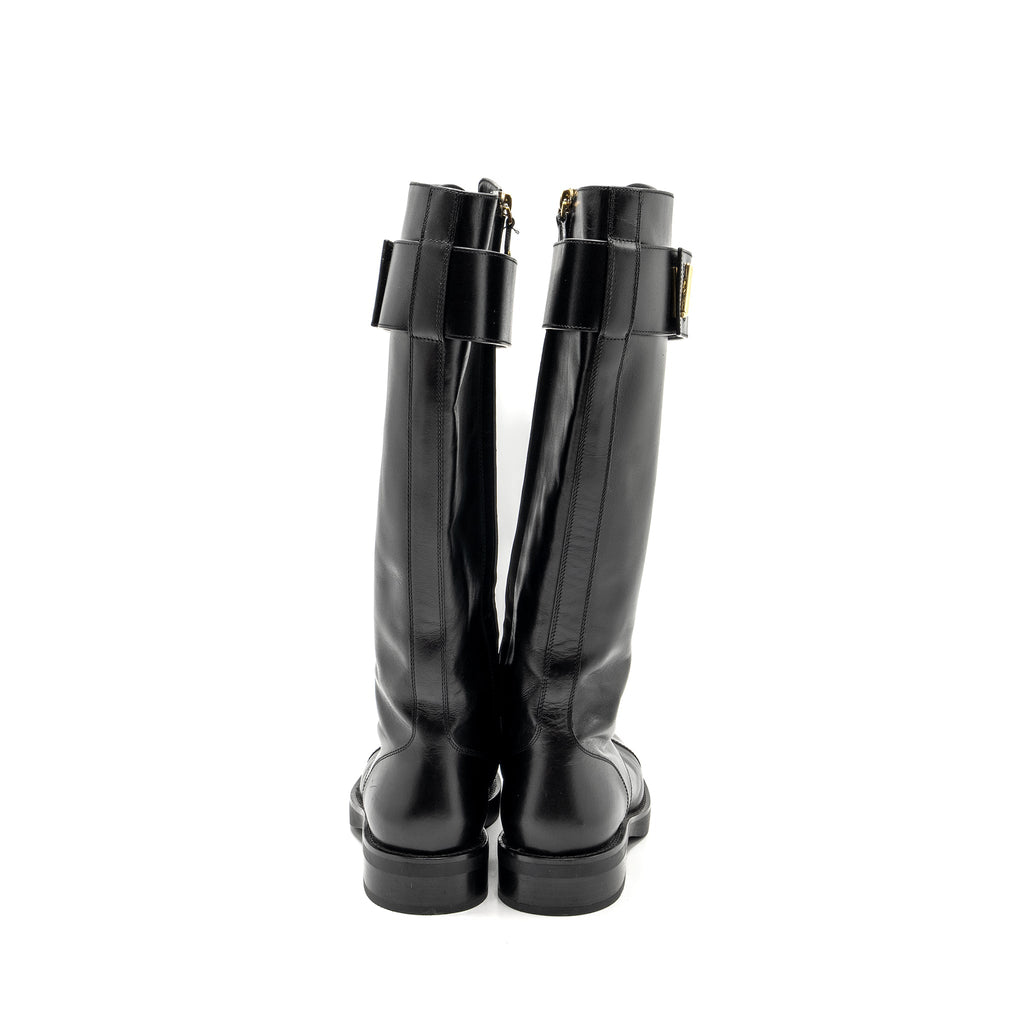 LOUIS VUITTON WONDERLAND RANGER FLAT TALL BOOTS GHW
