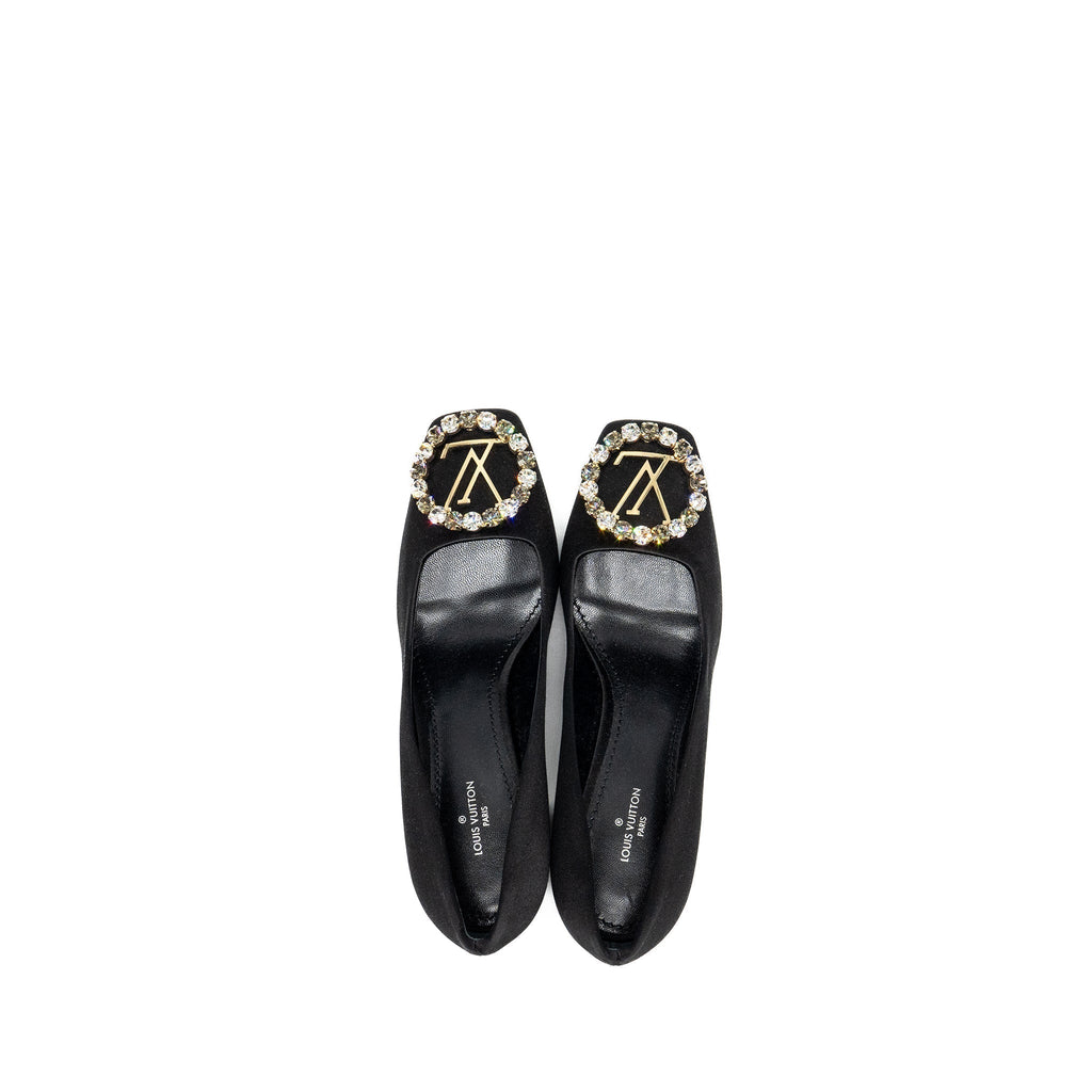 LOUIS VUITTON MADELEINE HEELS STAIN BLACK