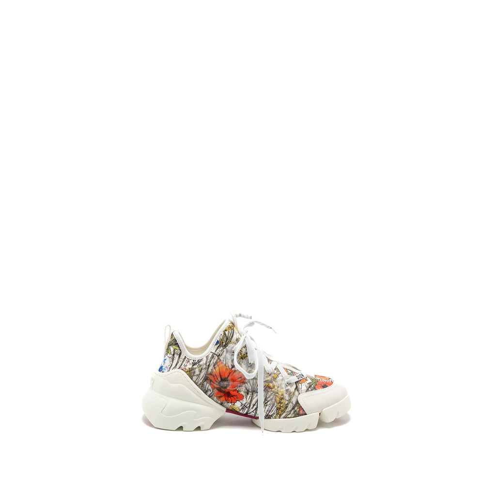 DIOR D-CONNECT SNEAKER FLOWER PRINTED FABRIC MULTICOLOUR