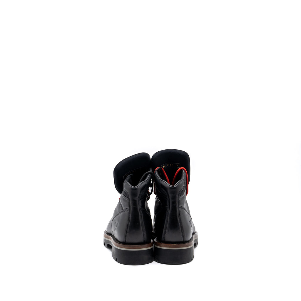 LOUIS VUITTON MEN’S BOOTS LEATHER BLACK/ MULTICOLOUR