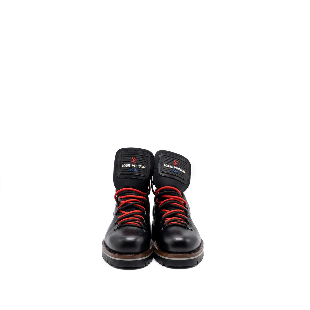 LOUIS VUITTON MEN’S BOOTS LEATHER BLACK/ MULTICOLOUR