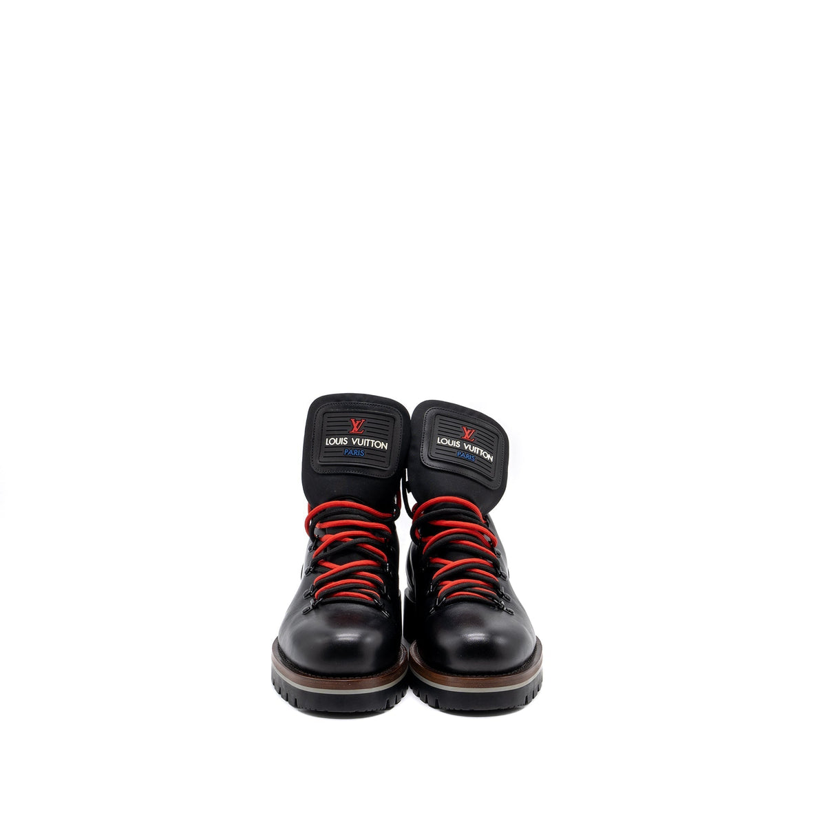 LOUIS VUITTON MEN’S BOOTS LEATHER BLACK/ MULTICOLOUR