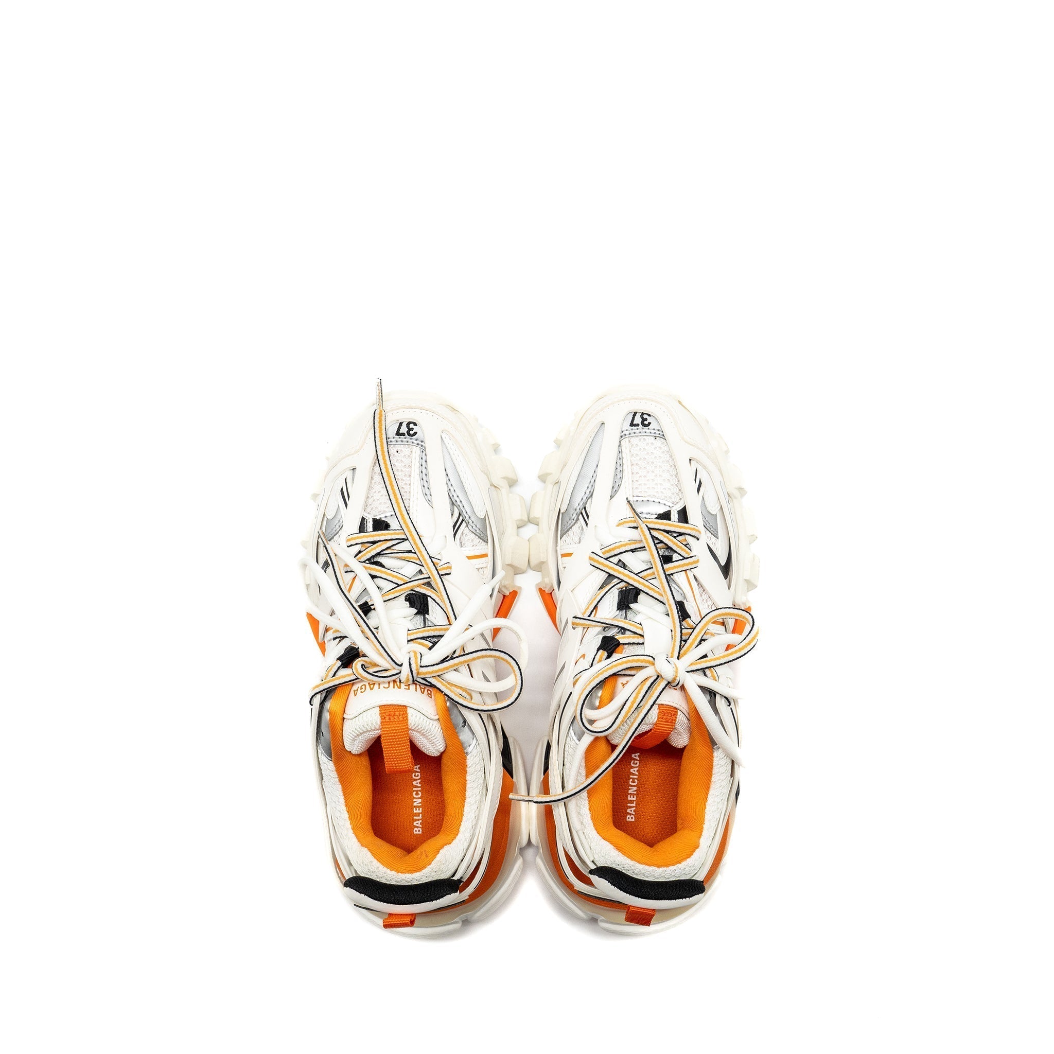 BALENCIAGA TRACK SNEAKERS WHITE/ORANGE