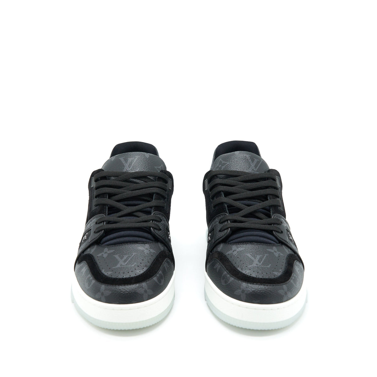 LOUIS VUITTON MEN’S TRAINER SNEAKER MONOGRAM BLACK