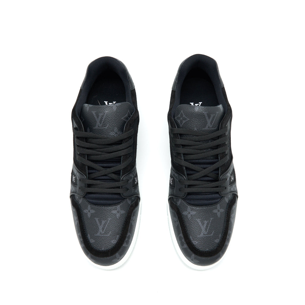 LOUIS VUITTON MEN’S TRAINER SNEAKER MONOGRAM BLACK