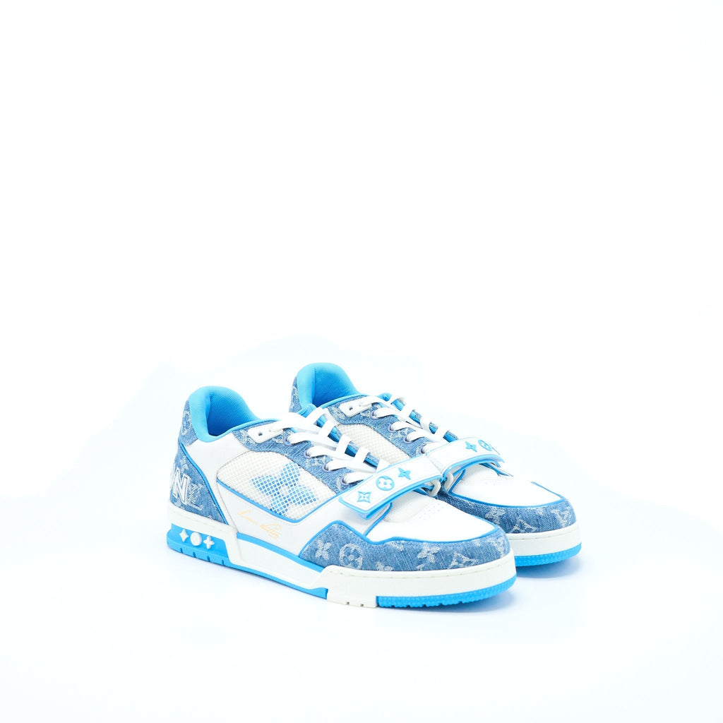 LOUIS VUITTON TRAINER LIMITED EDITION DENIM LIGHT BLUE