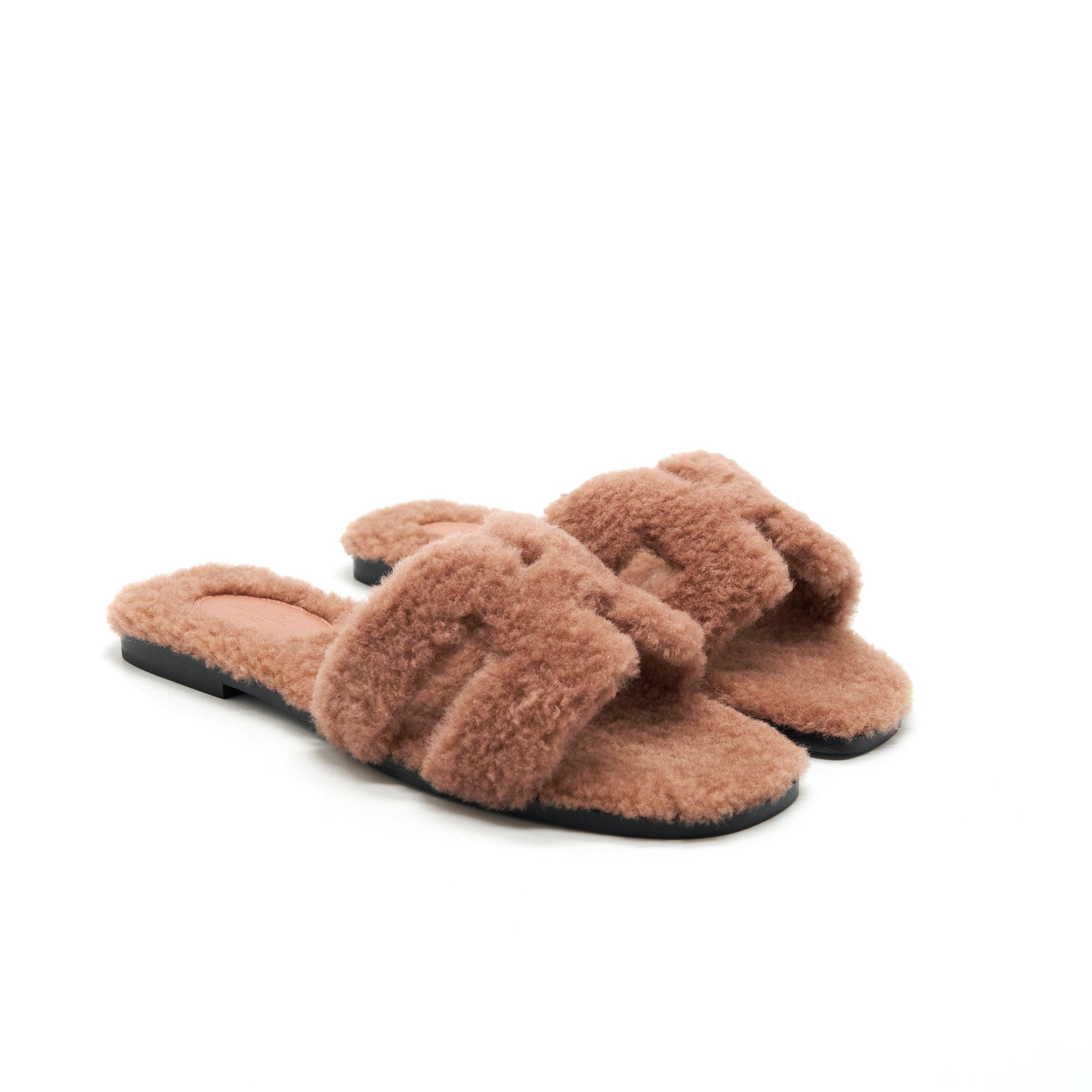 HERMES SANDAL ORAN PEAU LANIENEE ROSE AUBE