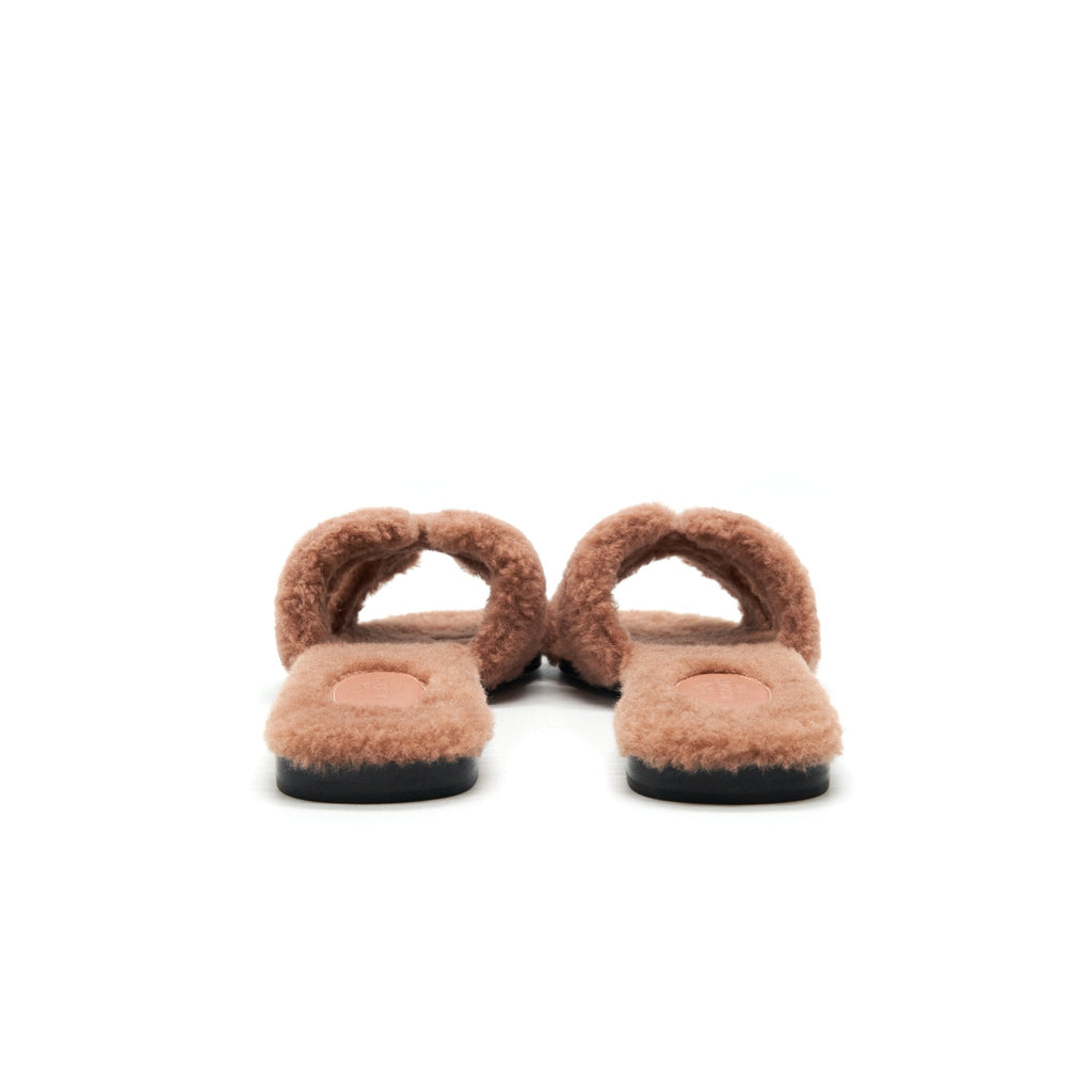 HERMES SANDAL ORAN PEAU LANIENEE ROSE AUBE