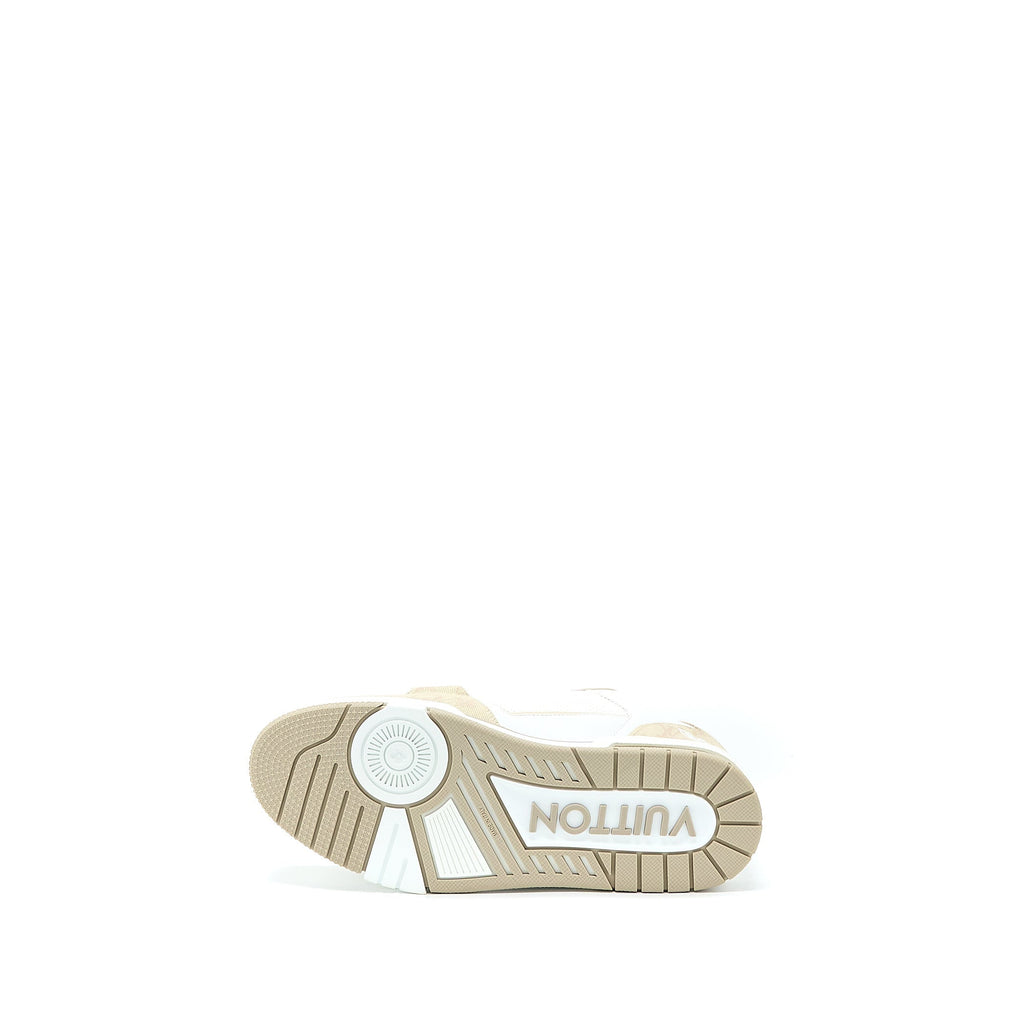 LOUIS VUITTON TRAINER SNEAKER MONOGRAM DENIM BEIGE