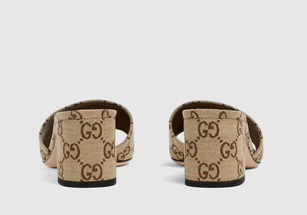 GUCCI PLATFORM SLIDE SANDAL WITH HORSEBIT