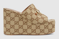 GUCCI WEDGE SANDAL WITH HORSEBIT