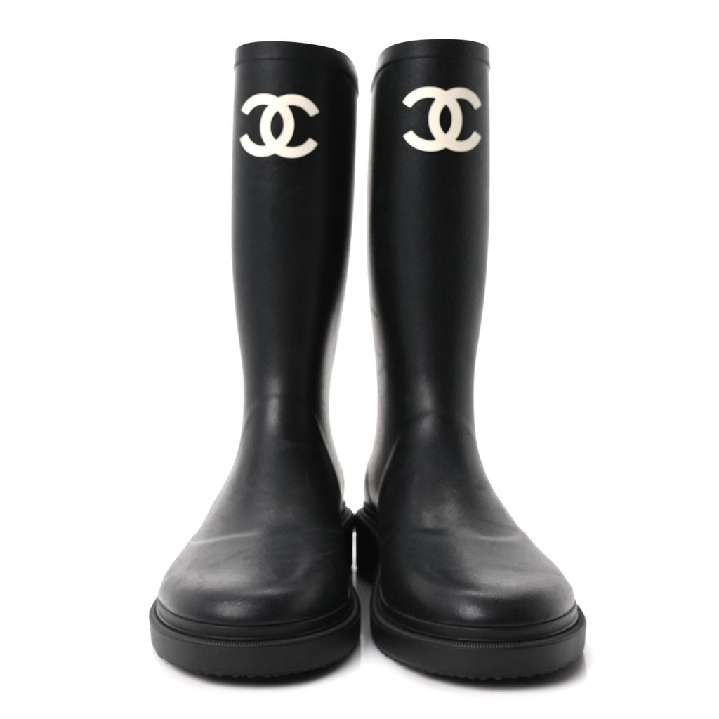 CAOUTCHOUK CC HIGH BOOTS BLACK
