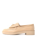 LAMBSKIN QUILTED CC TURNLOCK LOAFERS BEIGE