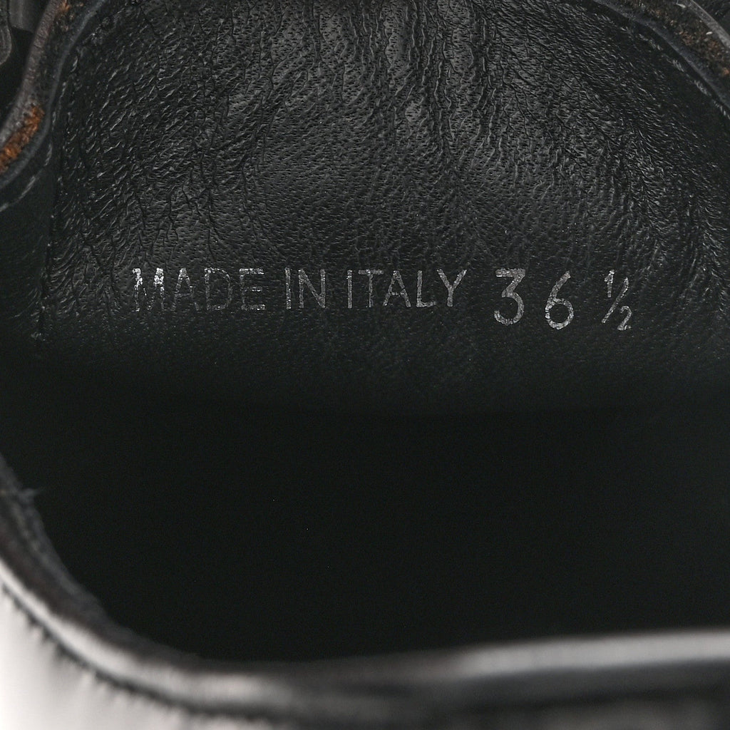 SPAZZOLATO ROIS MONOLITH 55MM DERBY LOAFERS BLACK WHITE