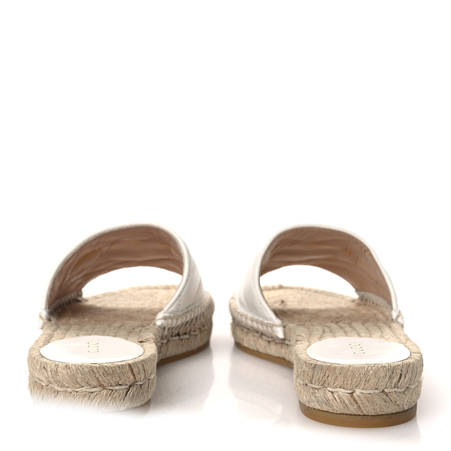 NAPPA MATELASSE GG MARMONT ESPADRILLE SLIDE SANDALS GREAT WHITE