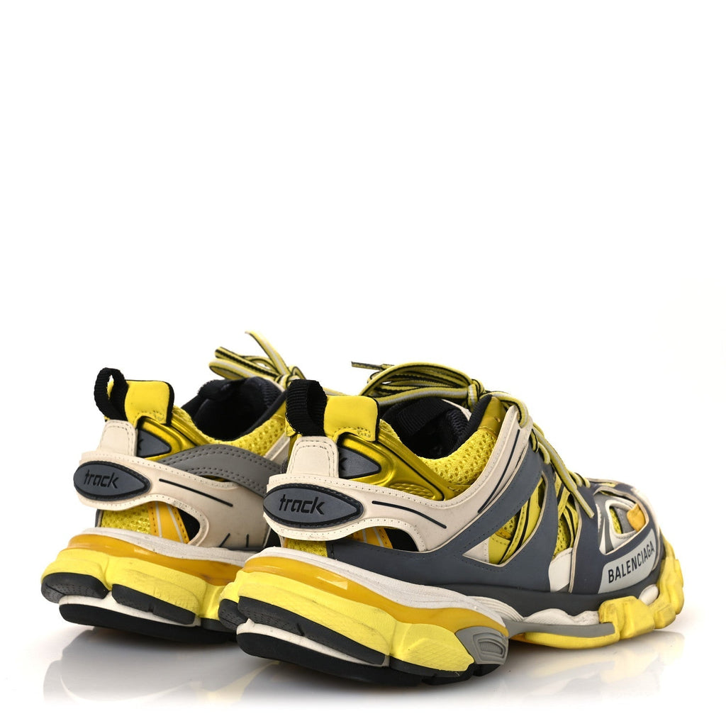 MESH NYLON MENS TRACK SNEAKERS YELLOW BLACK WHITE
