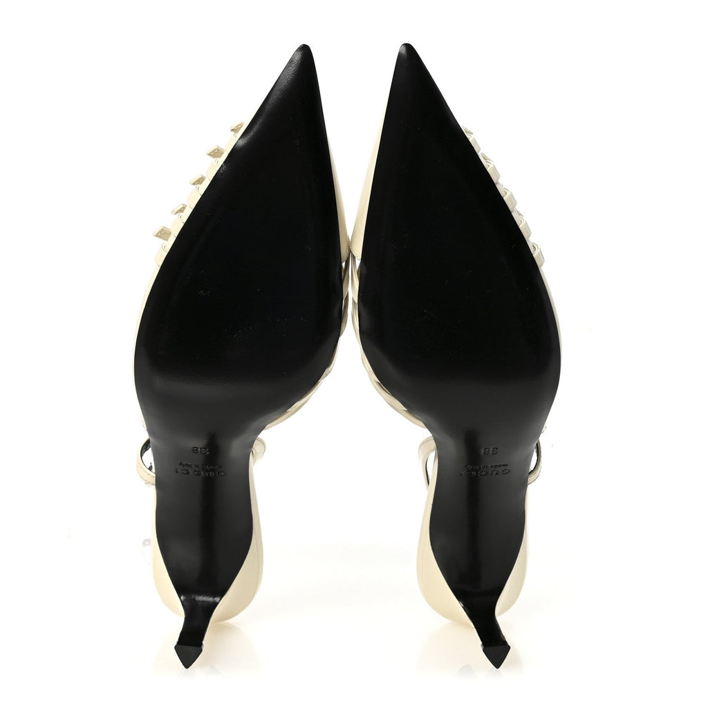 PATENT REGENTS SLINGBACK PUMPS NEW IVOIRE