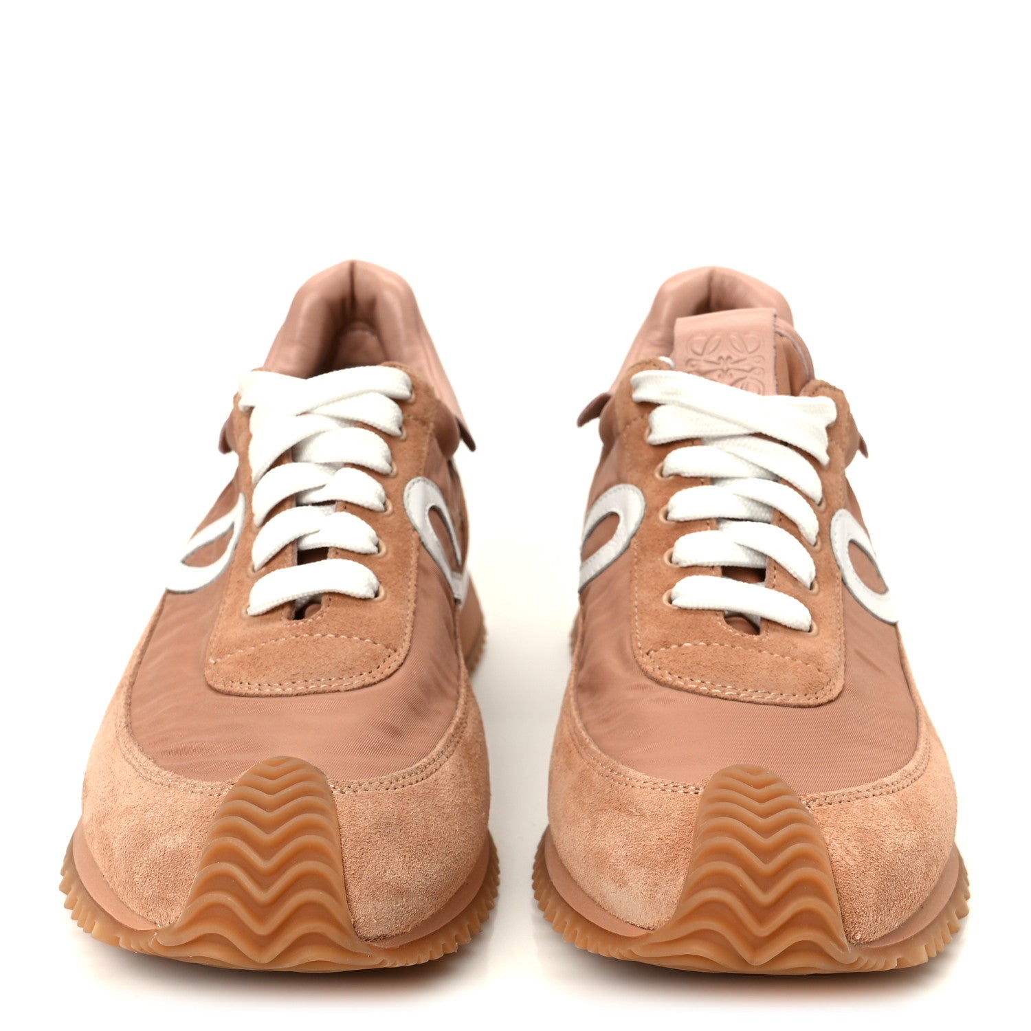 NYLON SUEDE FLOW RUNNER SNEAKERS POWDER