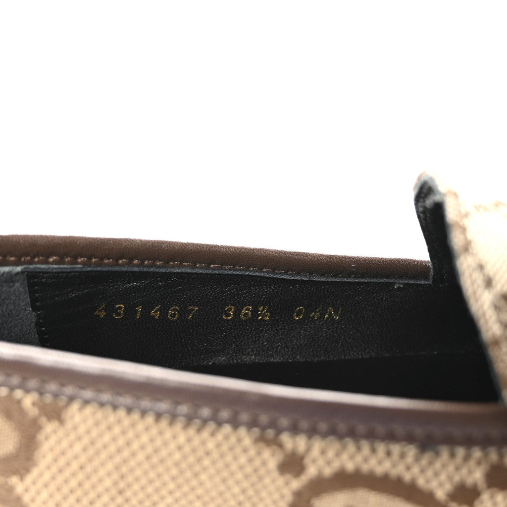 MONOGRAM JUMBO GG MALAGA KID HORSEBIT WOMENS JORDAAN LOAFERS CAMEL EBONY NEW ACERO BEIGE