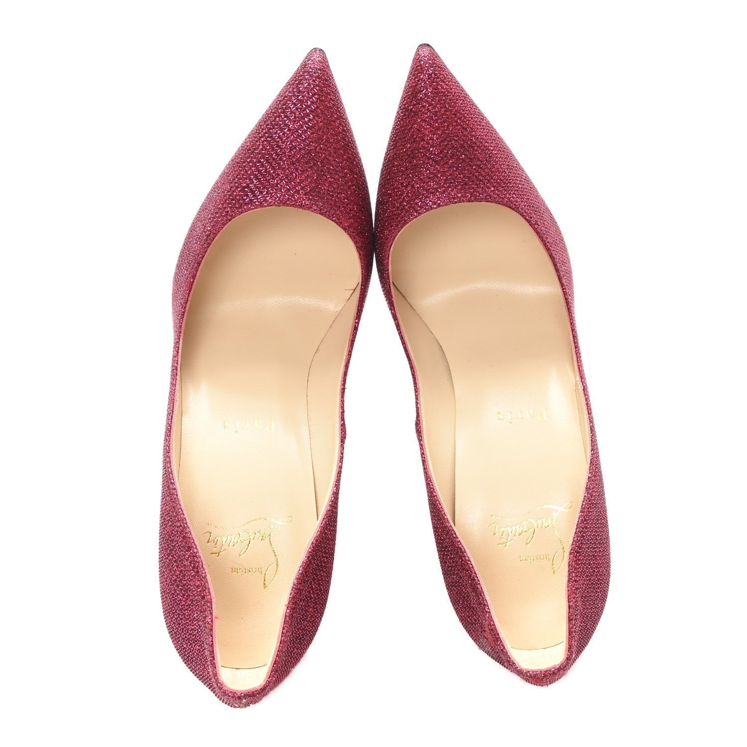 GLITTER TISSE PIGALLE FOLLIES 120 PUMPS CASSIS