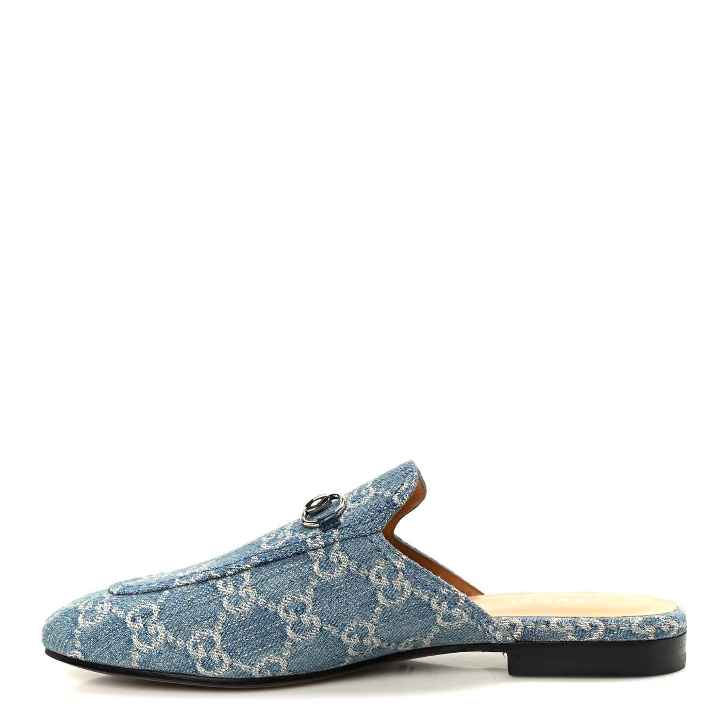 NEW DENIM GG MALAGA KID WOMENS PRINCETOWN SLIPPERS LIGHT BLUE ROYALE