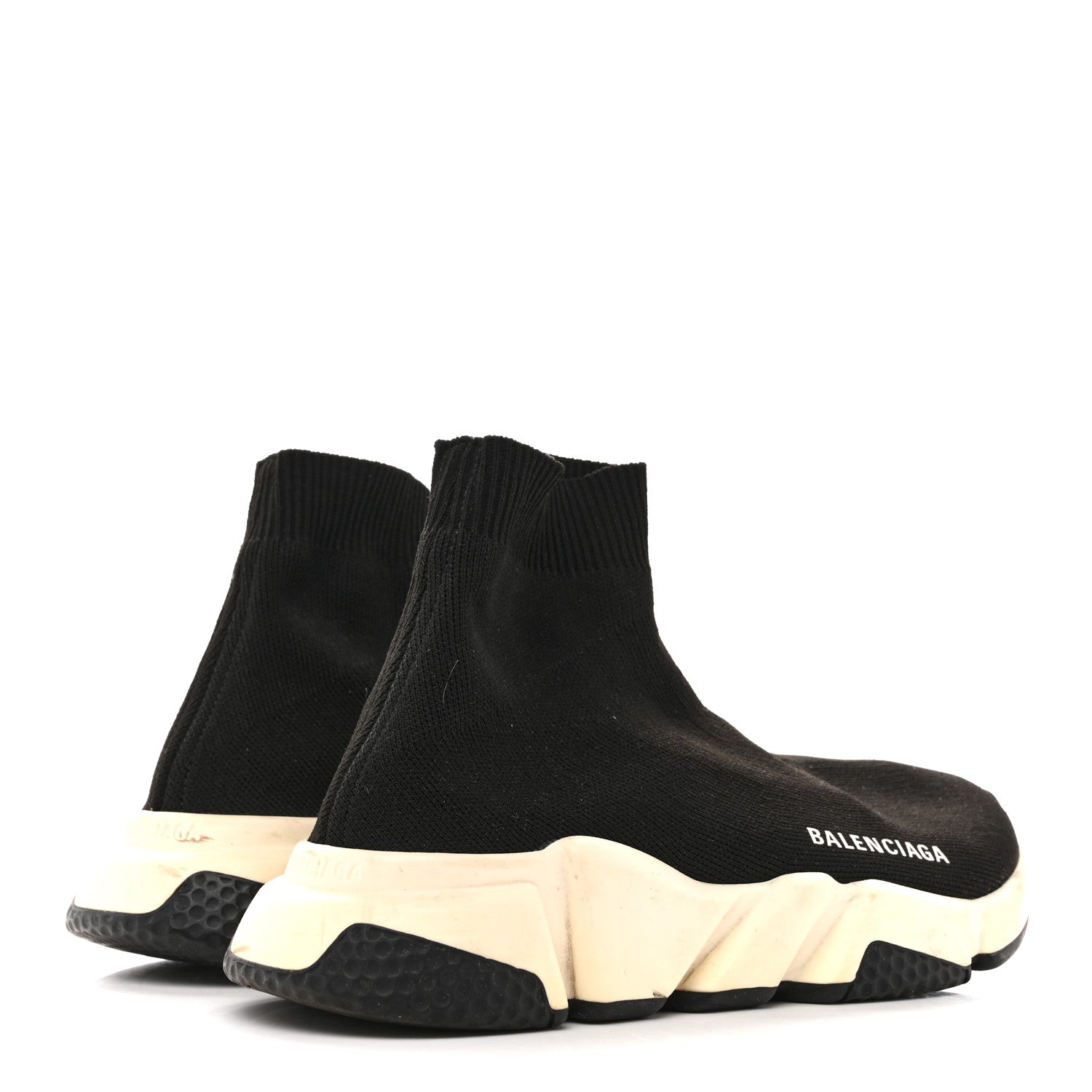 NEOPRENE KNIT WOMENS SPEED SNEAKERS BLACK WHITE
