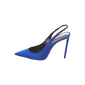 Saint Laurent P.A.R.I.S. Slingback Pumps Marron Glace - Blue