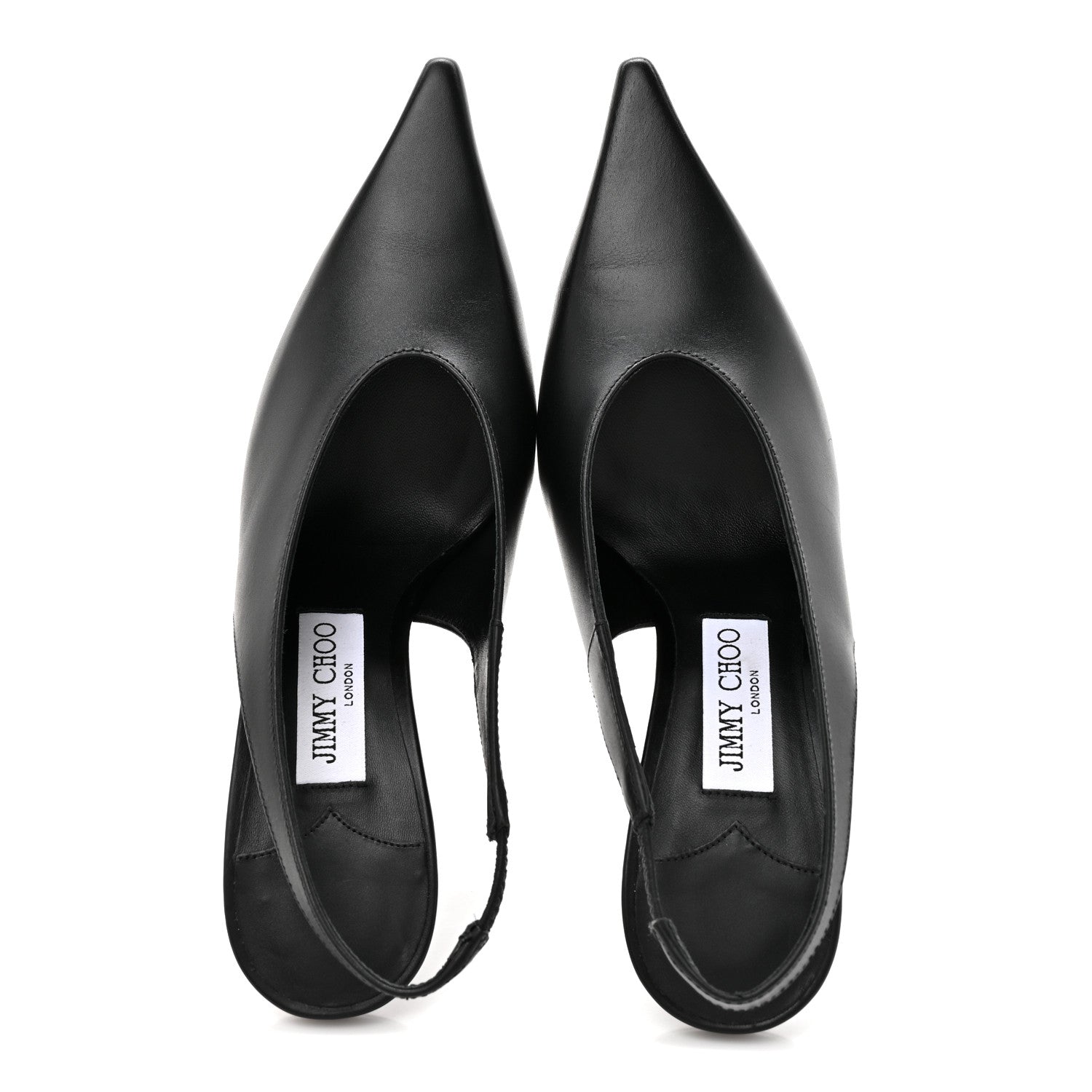 CALFSKIN ISA 95 SLINGBACK PUMPS BLACK