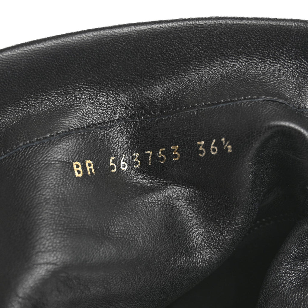 CALFSKIN OPYUM ANKLE BOOTS BLACK
