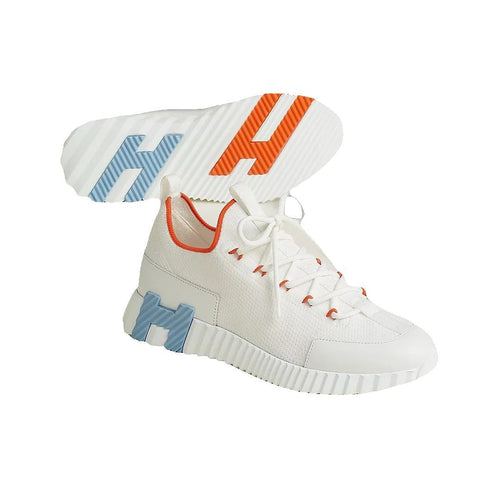 Hermès Lift Slip-On Sneaker - White/Blue/Orange