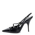 VERNICE BUCKLE SLINGBACK PUMPS BLACK
