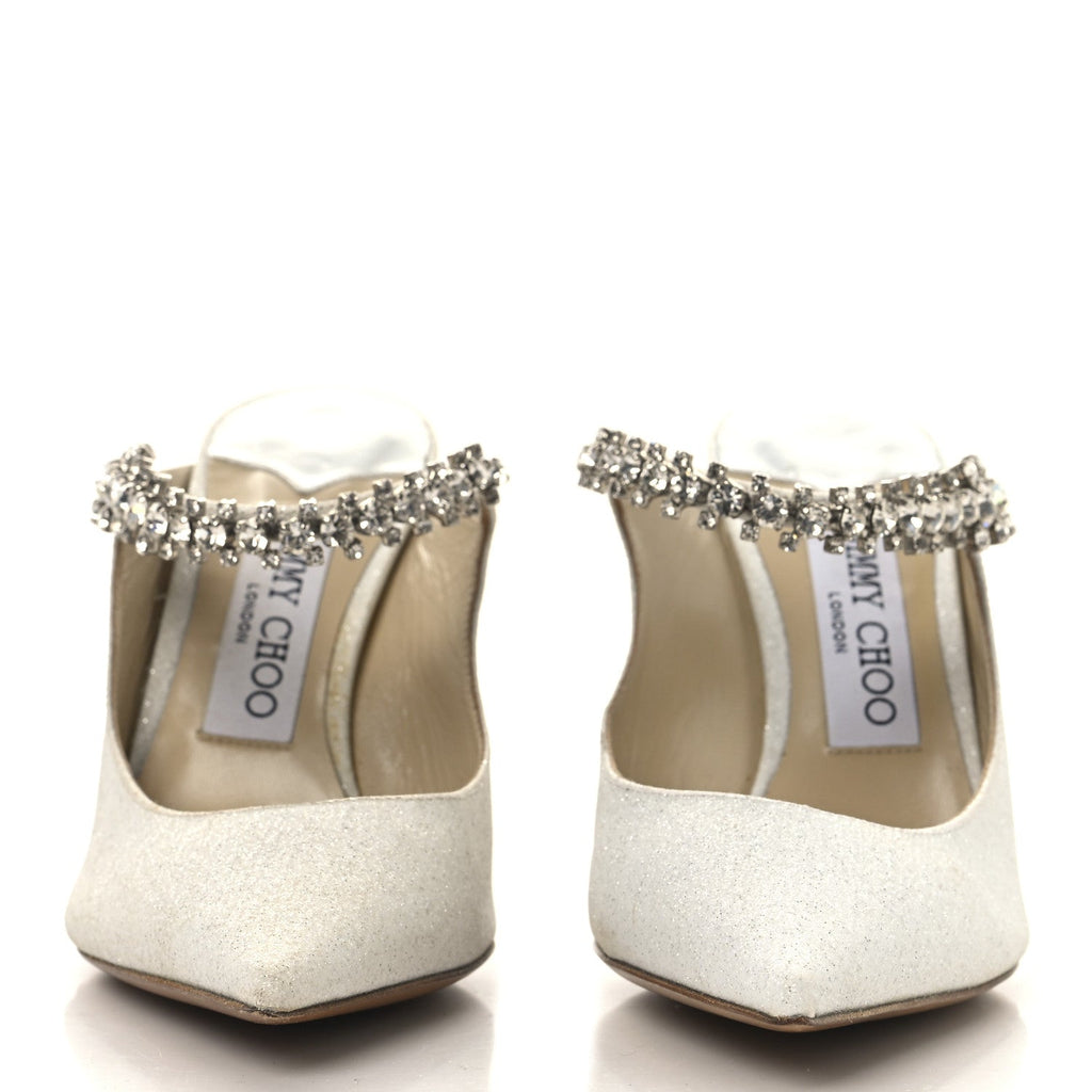 CANVAS GLITTER CRYSTAL BING 100 PUMPS WHITE
