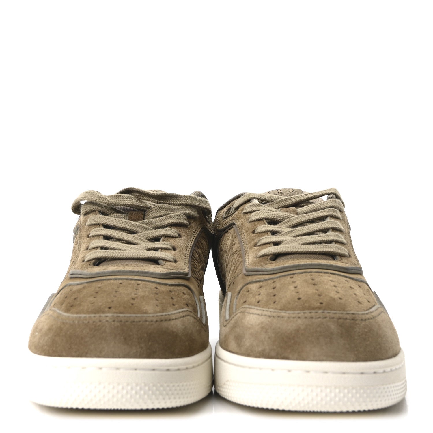 SUEDE CALFSKIN MENS B27 UPTOWN LOW TOP SNEAKER KHAKI