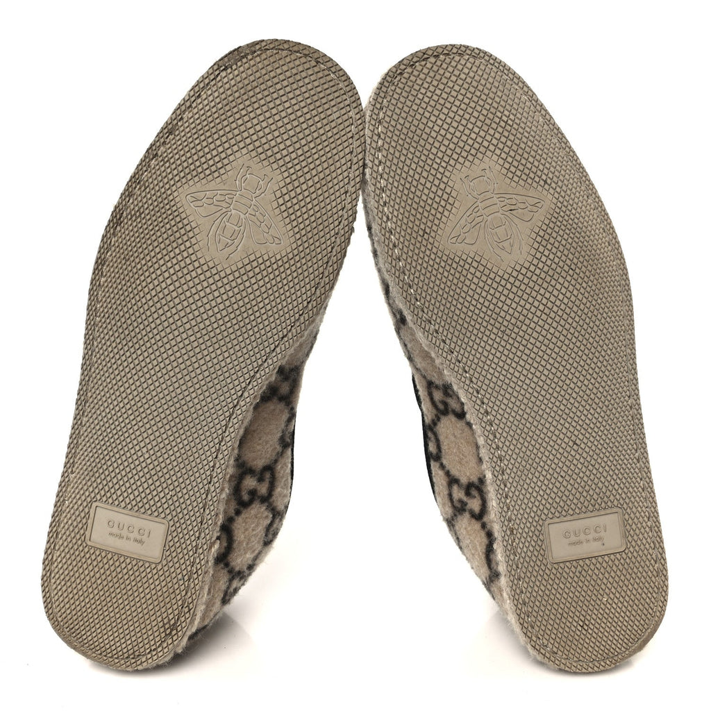 COVERED WOOL GG MONOGRAM MENS FRIA HORSEBIT LOAFERS BEIGE EBONY BLACK BUTTERSCOTCH