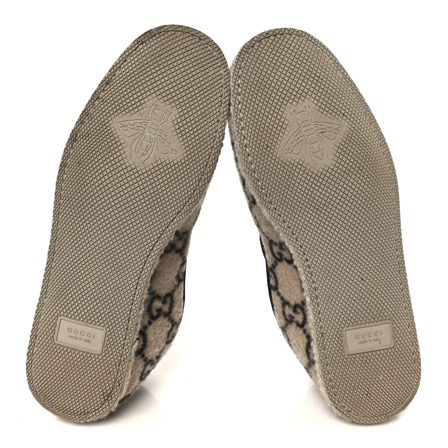 COVERED WOOL GG MONOGRAM MENS FRIA HORSEBIT LOAFERS BEIGE EBONY BLACK BUTTERSCOTCH