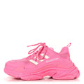 X ADIDAS FABRIC MESH WOMENS TRIPLE S SNEAKERS PINK