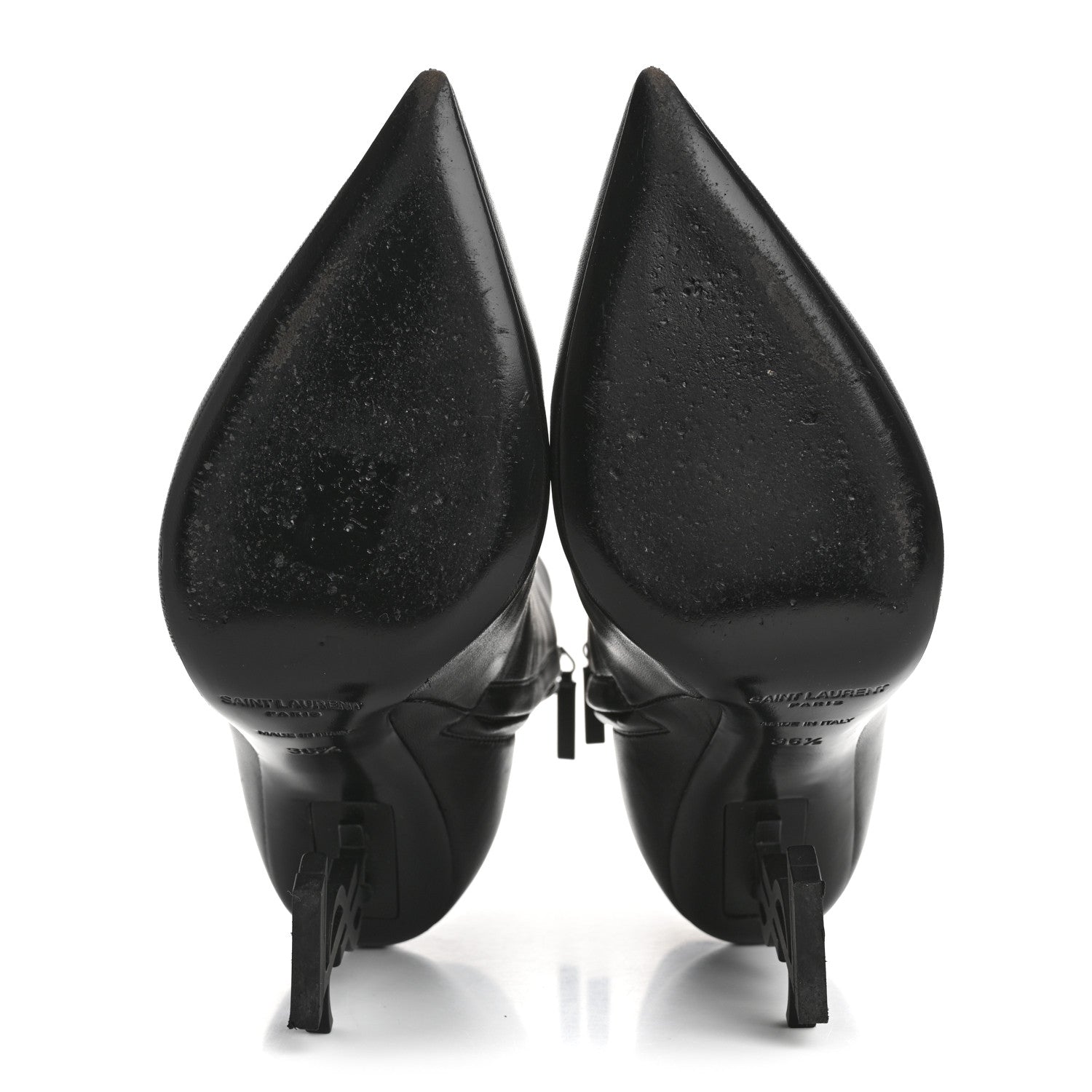 CALFSKIN OPYUM ANKLE BOOTS BLACK