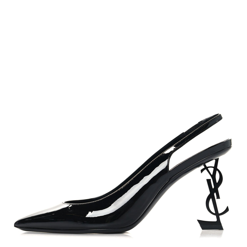 PATENT OPYUM 110 SLINGBACK PUMPS BLACK