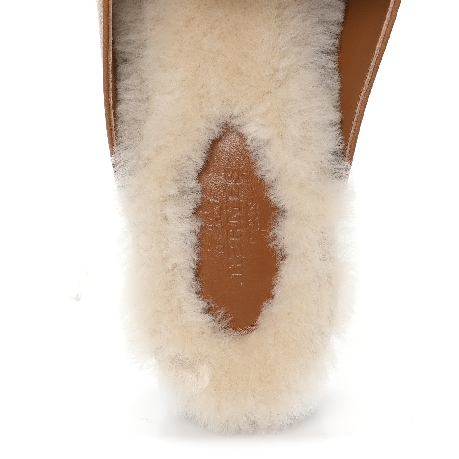GOATSKIN SHEARLING WOMENS OZ MULES NATUREL ECRU