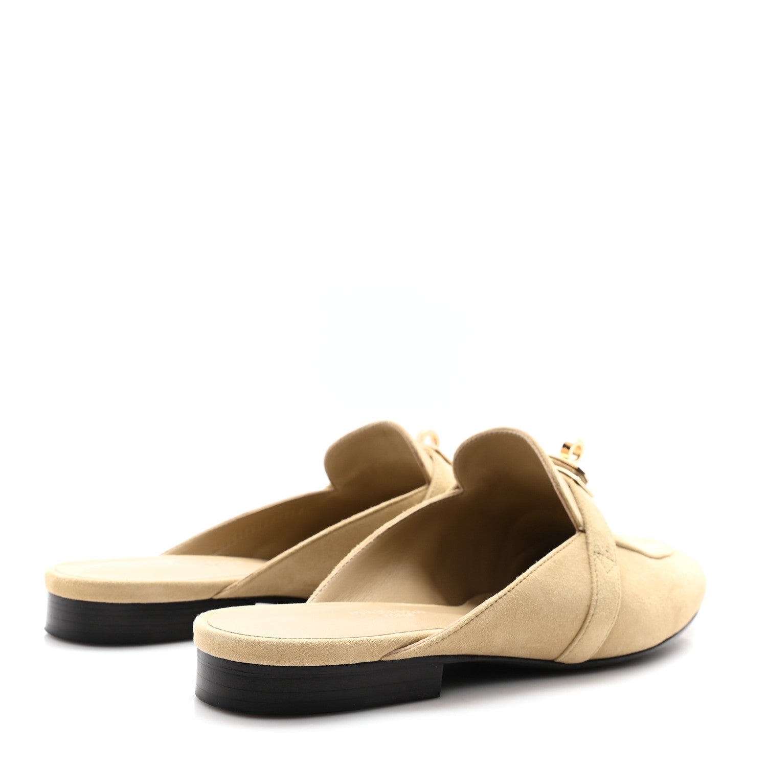 SUEDE GOATSKIN OZ MULES BEIGE SABLE