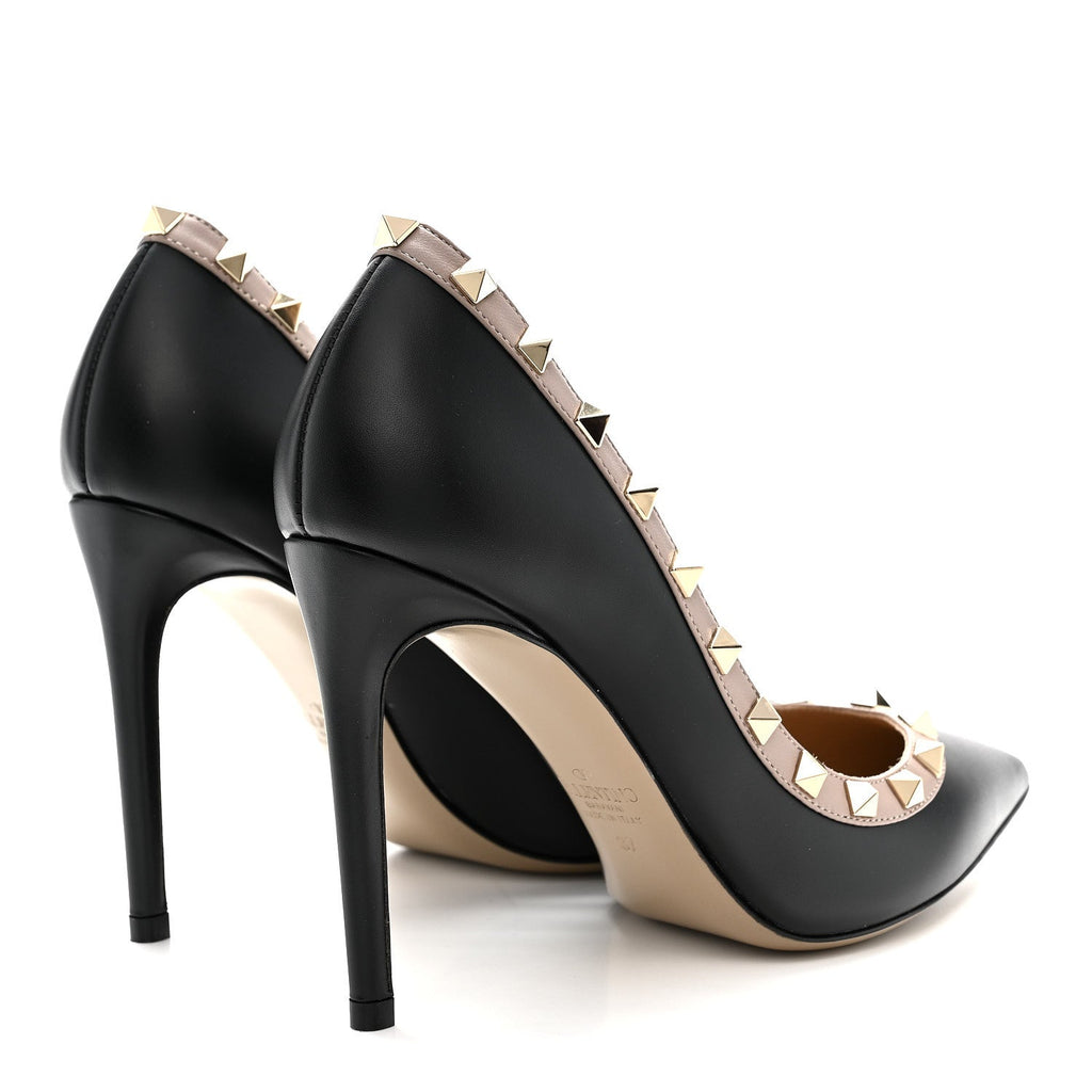 NAPPA ROCKSTUD 100MM PUMPS BLACK POUDRE