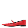 CALFSKIN KELLY BALLET FLATS ROUGE VIF