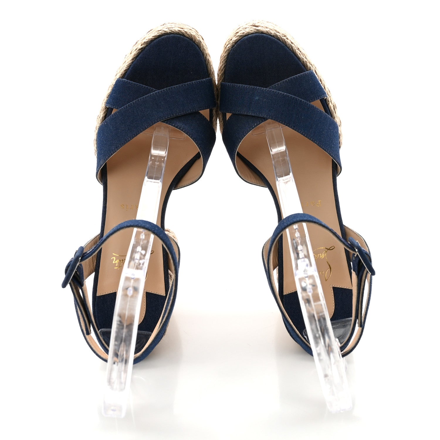 DENIM MARIZA 130 ESPADRILLE SANDALS BLUE NATURAL