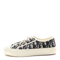 CANVAS OBLIQUE WALK'N'DIOR LOW TOP SNEAKERS DEEP BLUE