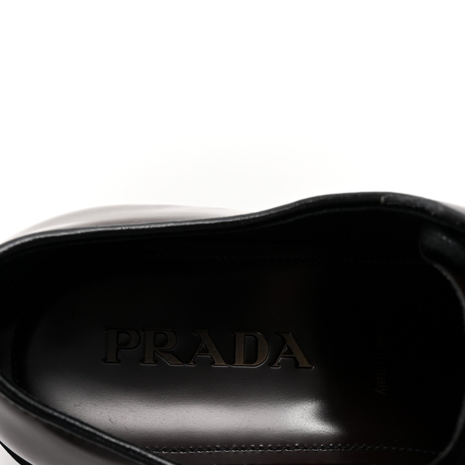 SPAZZOLATO ROIS MONOLITH 55MM DERBY LOAFERS DARK BROWN BLACK