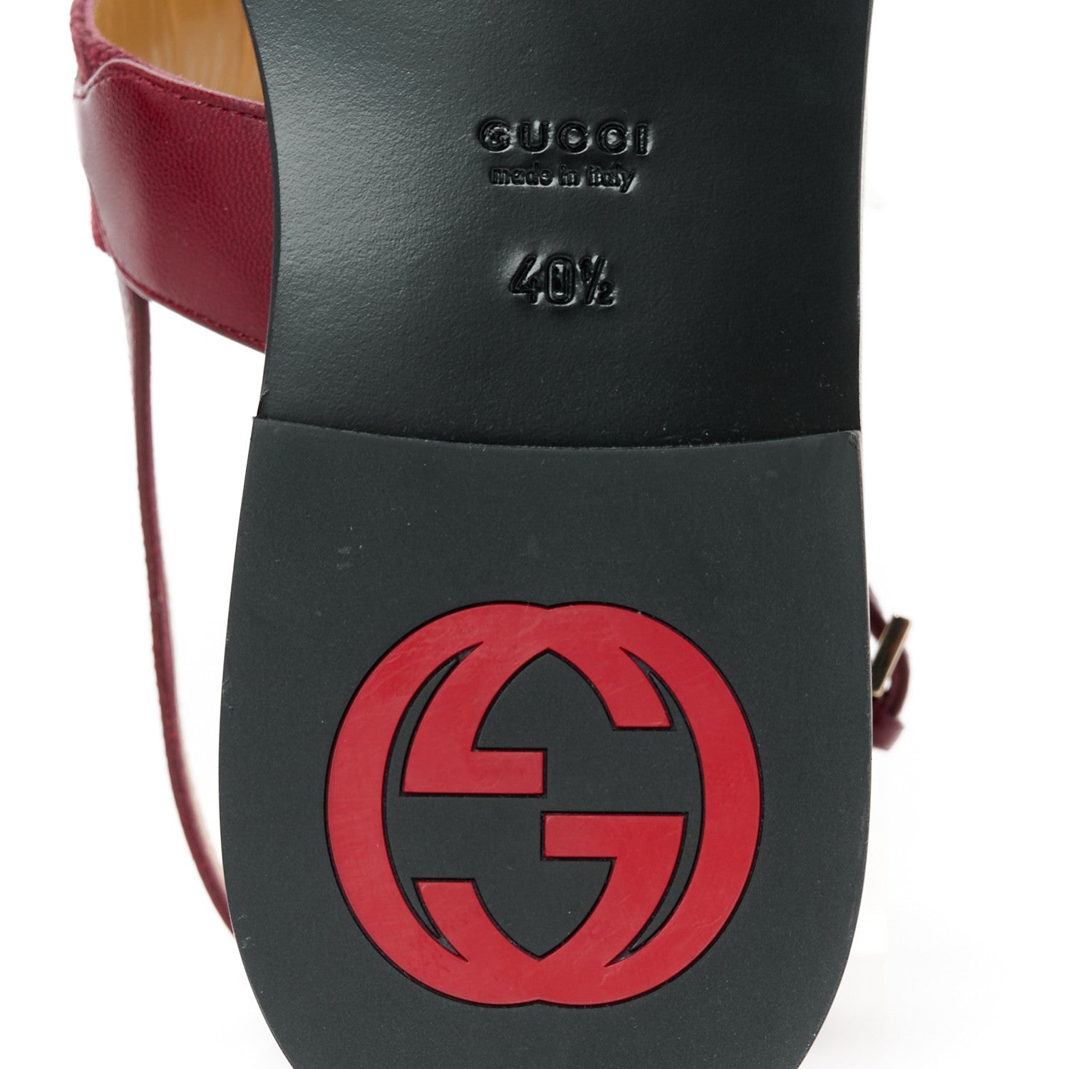 NEW CANVAS GG MALAGA KID WEB INTERLOCKING G WOMENS THONG SANDALS ROSSO ANCORA