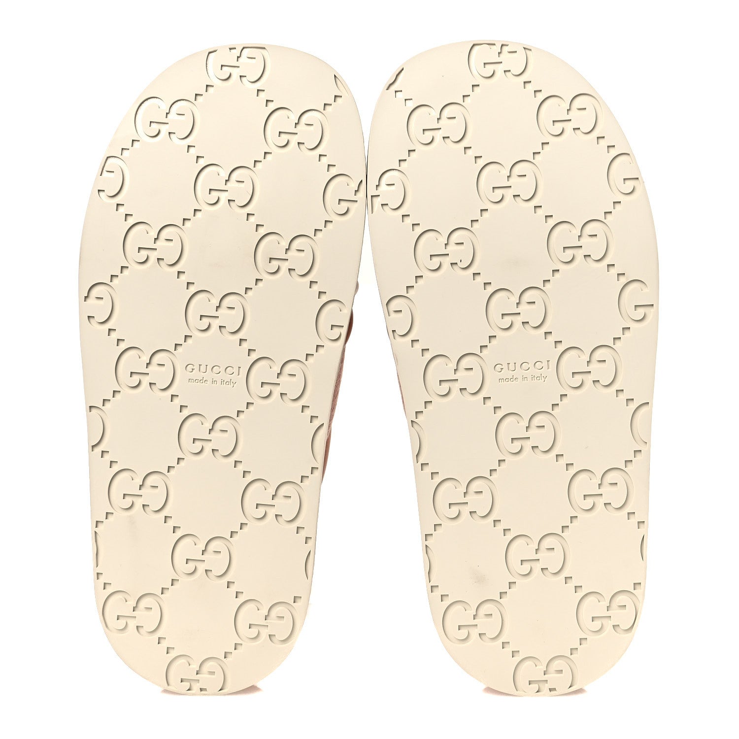 MONOGRAM GG CALFSKIN ANGELINA PLATFORM 55MM SLIDE SANDALS LIGHT PINK