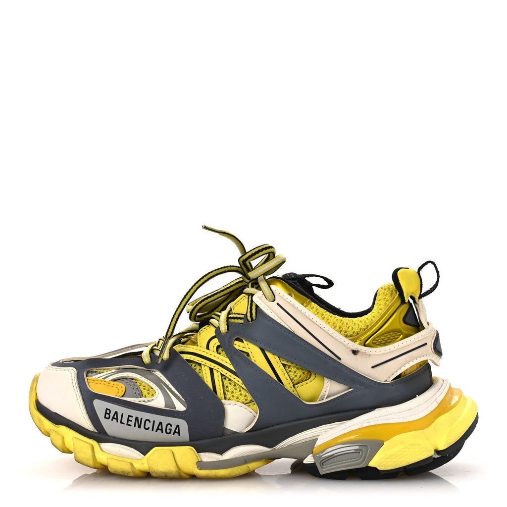 MESH NYLON MENS TRACK SNEAKERS YELLOW BLACK WHITE