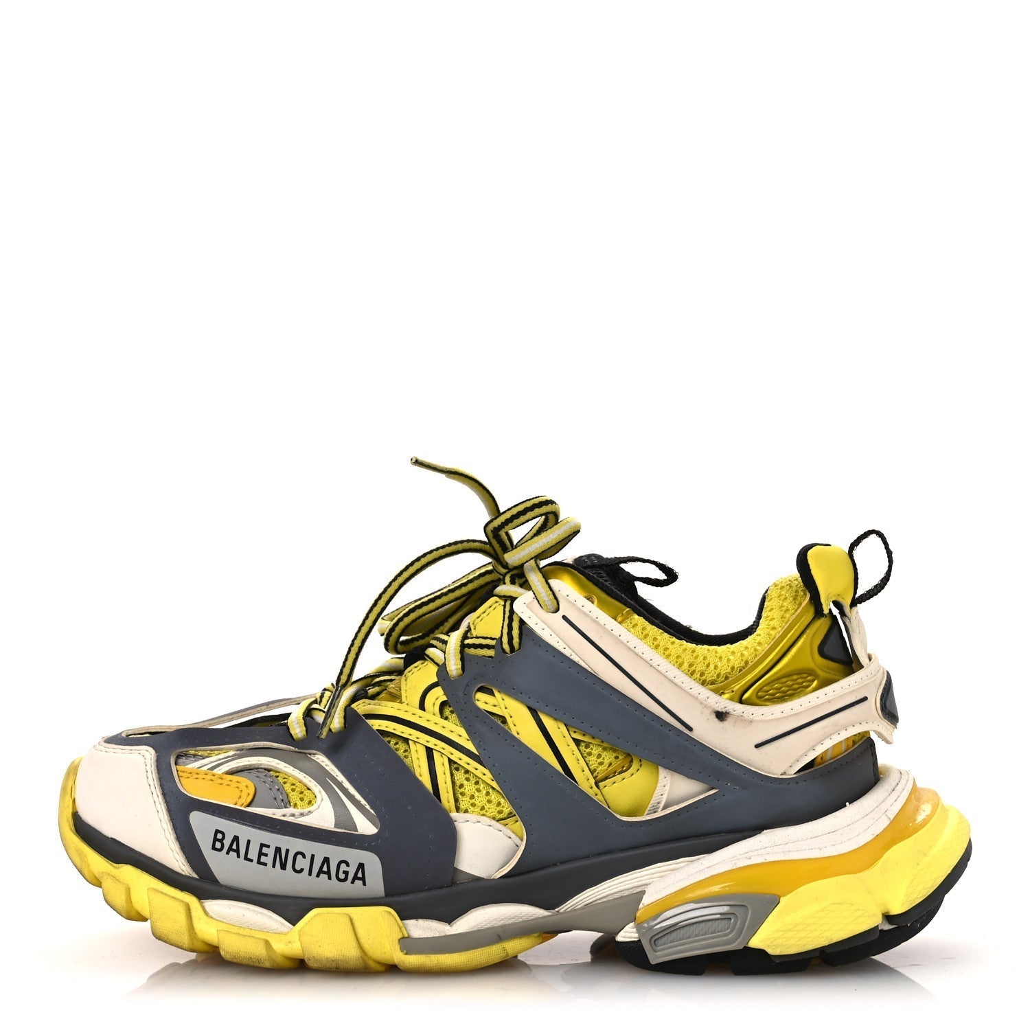 MESH NYLON MENS TRACK SNEAKERS YELLOW BLACK WHITE